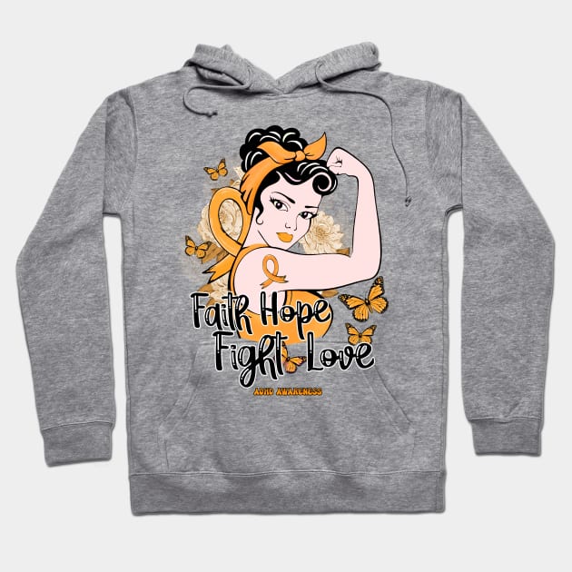 ADHD Awareness Awareness - Strong girl fight hope love Hoodie by JerryCompton5879